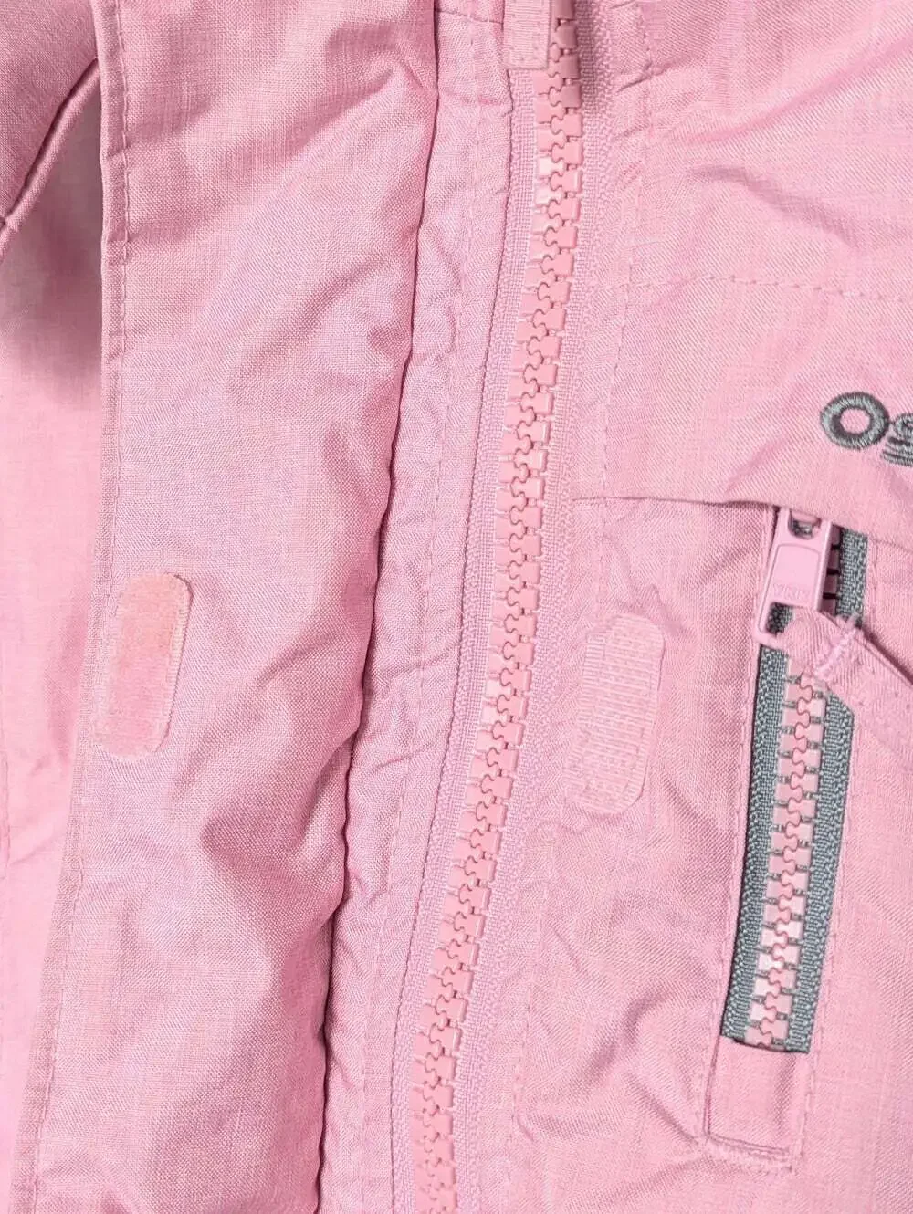 OshKosh B'gosh Girls' (4T) Pink Puffer Jacket/Coat w/ Faux Fur Removable Hood